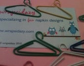 Set of 16 baby clothes hanger bookmarks or paper clips - variety of colors. Il_170x135