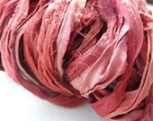 lipstick recycled silk sari ribbon