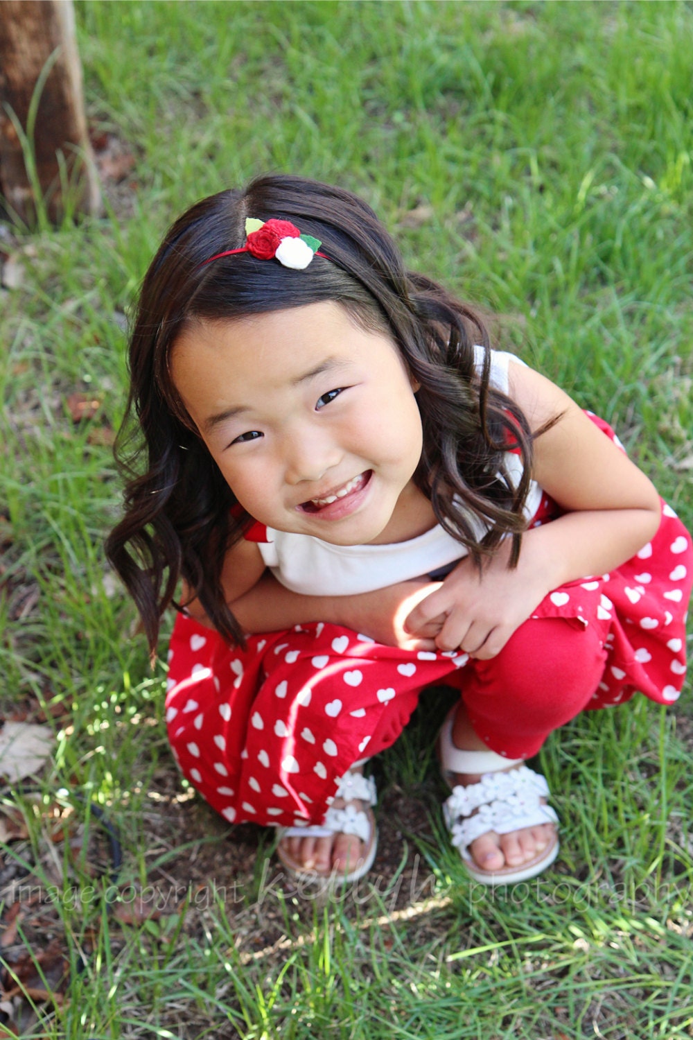 Audrey - Felt Rose Cluster Thin Elastic Headband (many colors available)