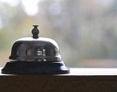 You Rang . . . Vintage Counter Bell - Silver - Desk Bell -
