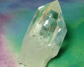 COLOMBIAN LEMURIAN Natural Terminated Quartz Seed Crystal Healing Channeling Crystal Sits Upright Rainbows From Muzo Mine Boyaca Colombia
