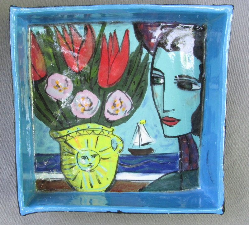 Blue tray