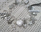 Fifty Shades of Grey - Loaded Charm Bracelet 25 Charms  and Gift Wrapped