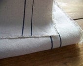 grainsack table runner - FREE PERSONALIZATION - canvas - navy stripe - vintage style