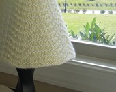 Lampshade Cover for small Target shades -  hand knit Old Shale Lace pattern - six color choices -Free Shipping in US - lighting - cozy