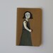 Moleskine Cahier Journal girl in grey-ruled
