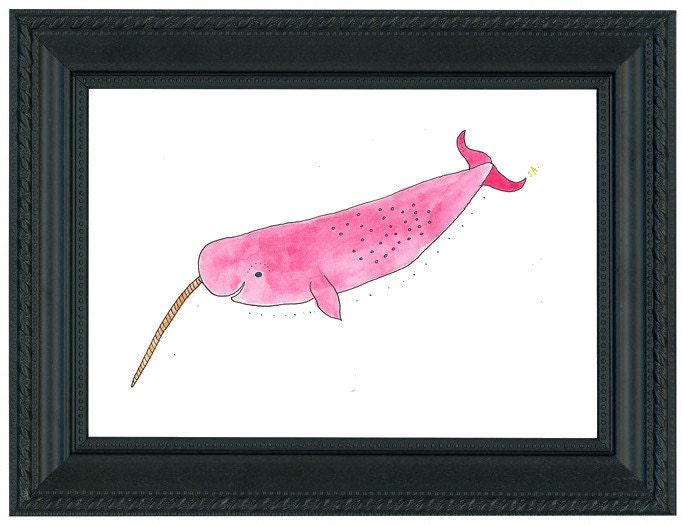 Unicorn of the Sea Print.