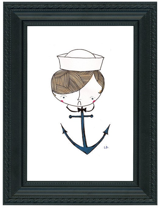 Anchored Print.