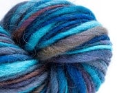 Odyssey, HandSpun and Hand dyed Yarn,Shetland Wool, bulky, Single, 105 yards