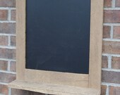 Ready to Ship Reclaimed Barn Wood Chalkboard with a Shelf Perfect for Your Home, Office, or Wedding