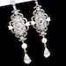 Wedding jewelry, bridal earrings, vintage style earrings, Swarovski crystal earrings, rhinestone earrings