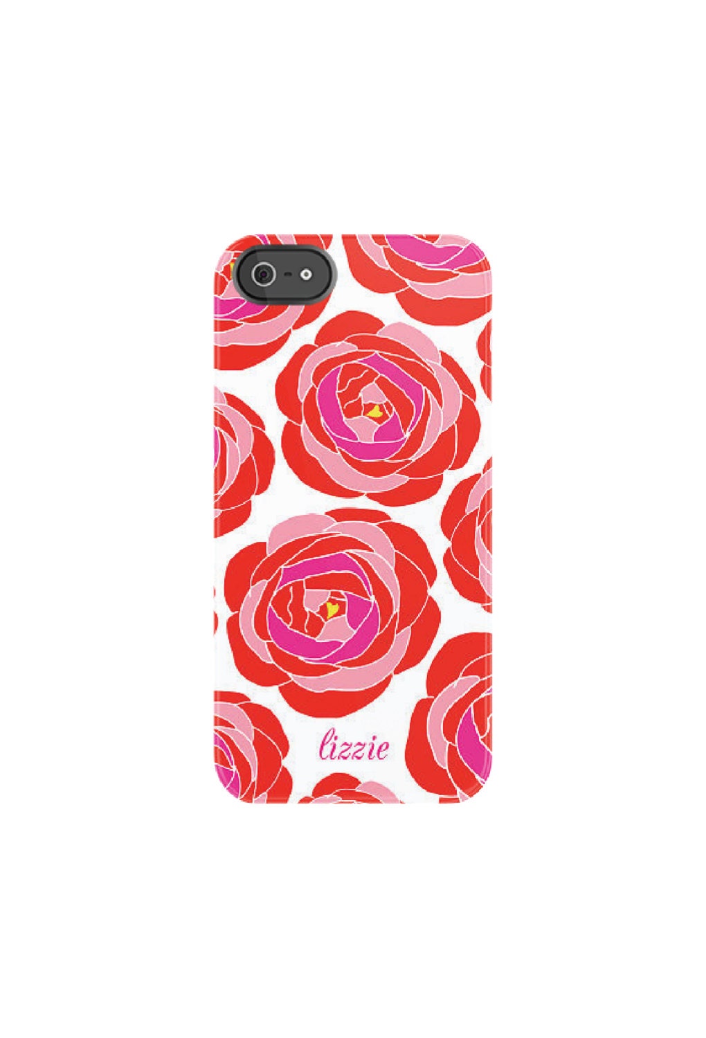 Personalized iPhone Case - Monogram iPhone Case - BOLD FLORAL Collection, choice of color