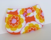 Pleated Clutch in Mod Floral
