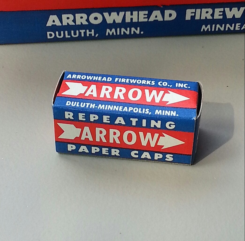2 Boxes 1960s-70s Arrow Repeating Paper Caps