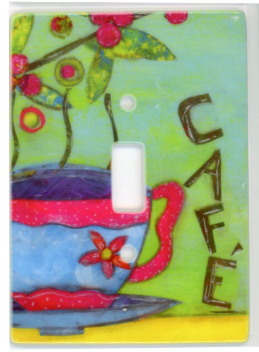Coffee Lovers Ceramic Single Switch Plate