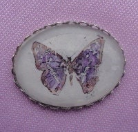 Wearable Art, Purple butterfly Brooch