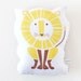 Decorative Pillow, Lion, Organic Cotton, Cushion