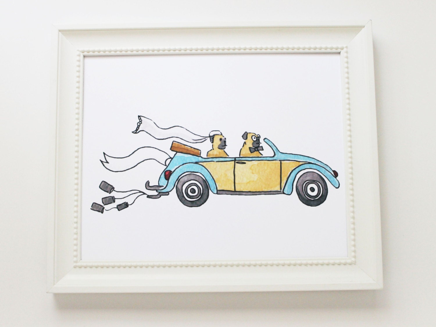 Married Pugs Print