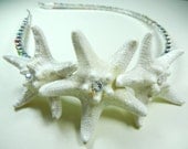 Crystal Rainbow Star Silver Starfish Rhinestone Headband