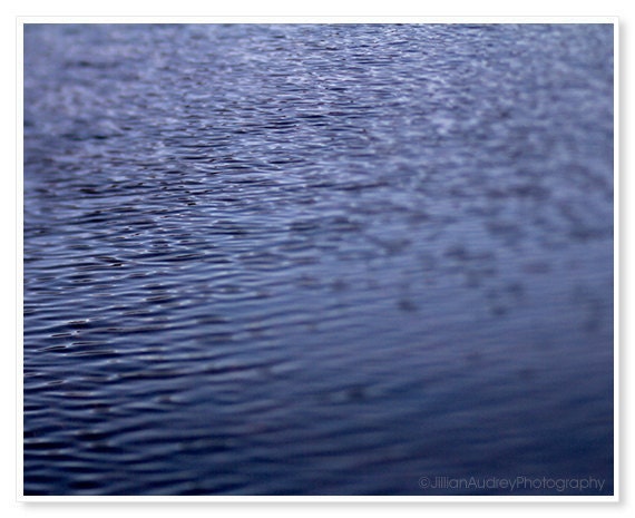 Charles River / Water Photography / Boston Photograph / Abstract Blue Photograph / Riples and Waves / 8x10 fine art print