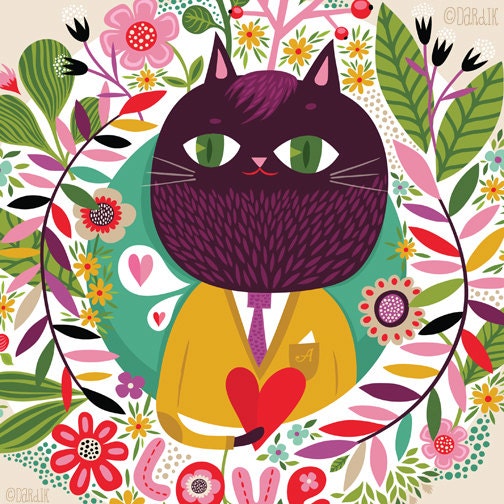 Alexander was a Lover, not a Fighter... limited edition giclee print of an original illustration (8 x 8 in, 20 x 20 cm)