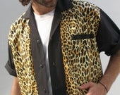 Men's Rockabilly Shirt Jac Leopard Print