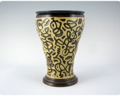 Etched Porcelain Pilsner Beer Glass