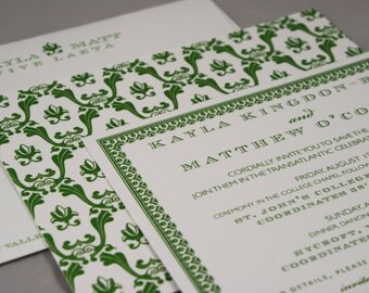 Save The Date - English Garden Transatlantic Invitation