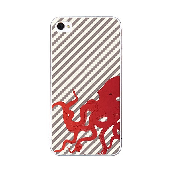 Iphone 4, 4s or 5 Decal - Giant Octopus