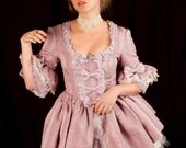 purplely pink mini Marie Antoinette rococo Victorian inspired dress with tutu