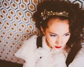 The Baroque Series - Piece 1 - Pearl, crystal and chain headpiece