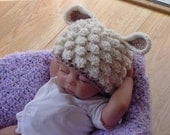 Lamb Hat, Newborn to 6 Months, Photo prop, Baby Lamb Hat