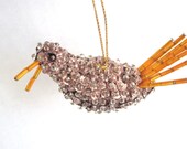 Vintage BIRD Sequin Pin Ornament