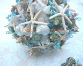 Made to Order Custom Details Bridal Bouquet of Shells (Quamea Style). FULL PAYMENT