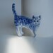 Kitten - Handpainted Delft Porcelain Brooch
