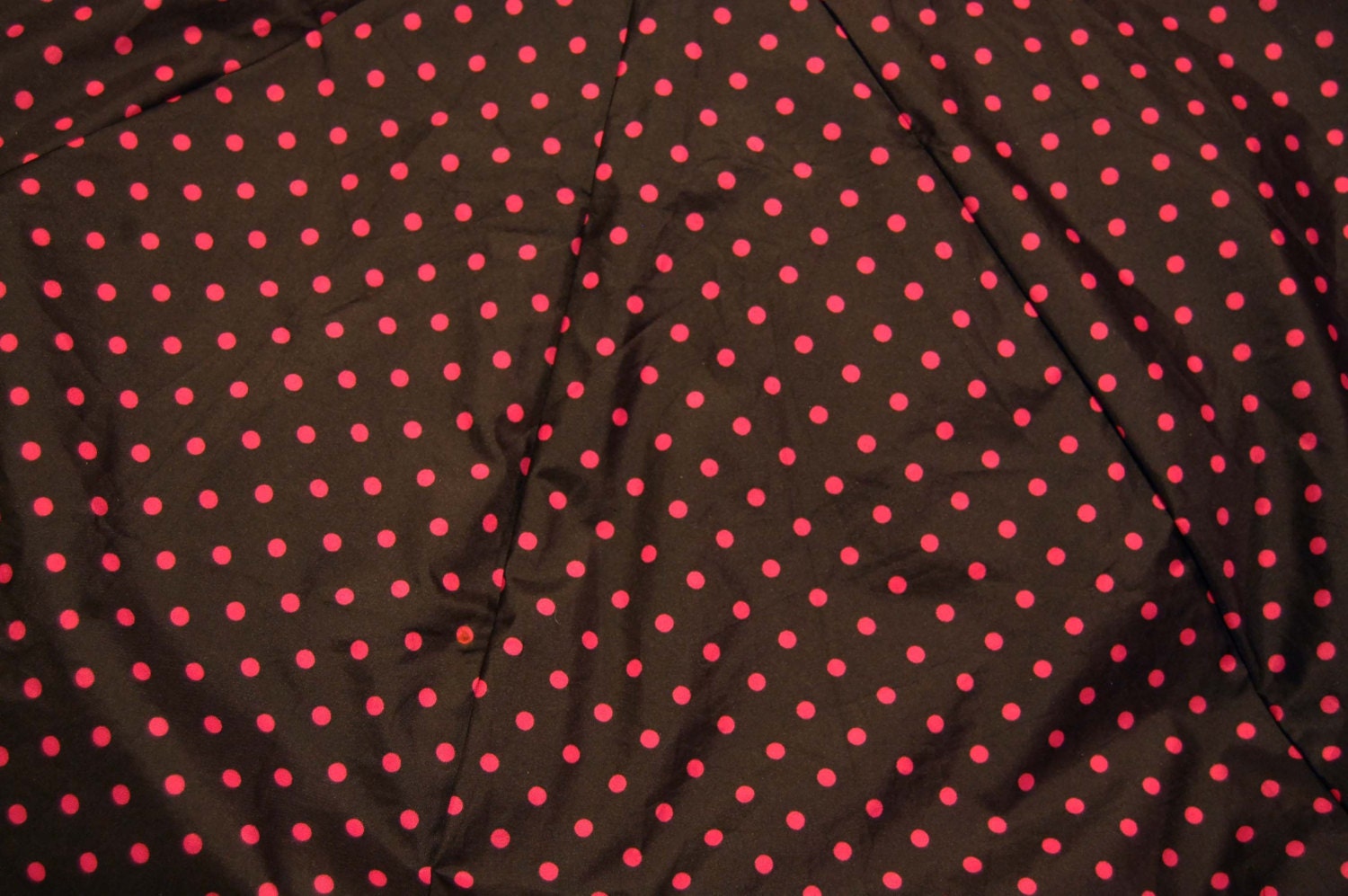 Black and Pink Polka Dot Gap Upcycled Umbrella Dog Rain Coat