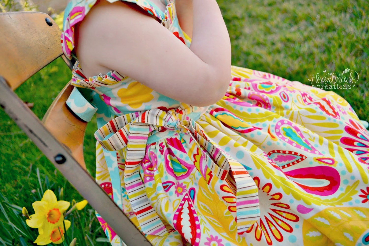 DRESS - "Kumari Garden" Cindy Lou Dress - Sizes 2t, 3t, 4t, 5, and 6 - Made To Order