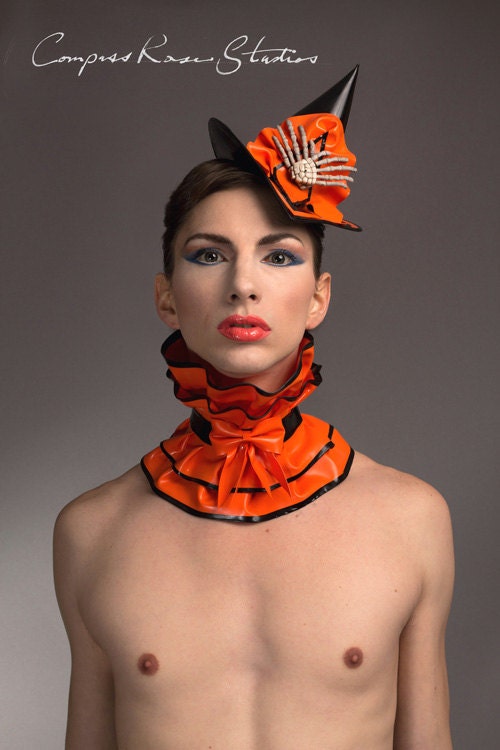 Neck Ruff Custom Latex Neck Ruffle with Bow