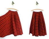 50s Circle Skirt // ILENE RICKY // 1950s Full Circle Skirt