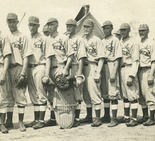 Antique Baseball Team Photo / Original RPPC / Nebraska