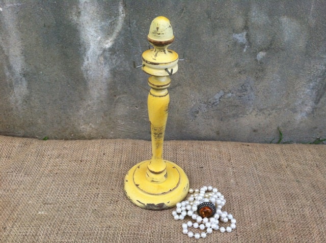 Yummy Yellows - Upcycled - Vintage Wooden Jewelry Holder - Rack - Kitchen Display - Boho CHIC