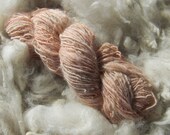 Handspun pink gotland wool yarn