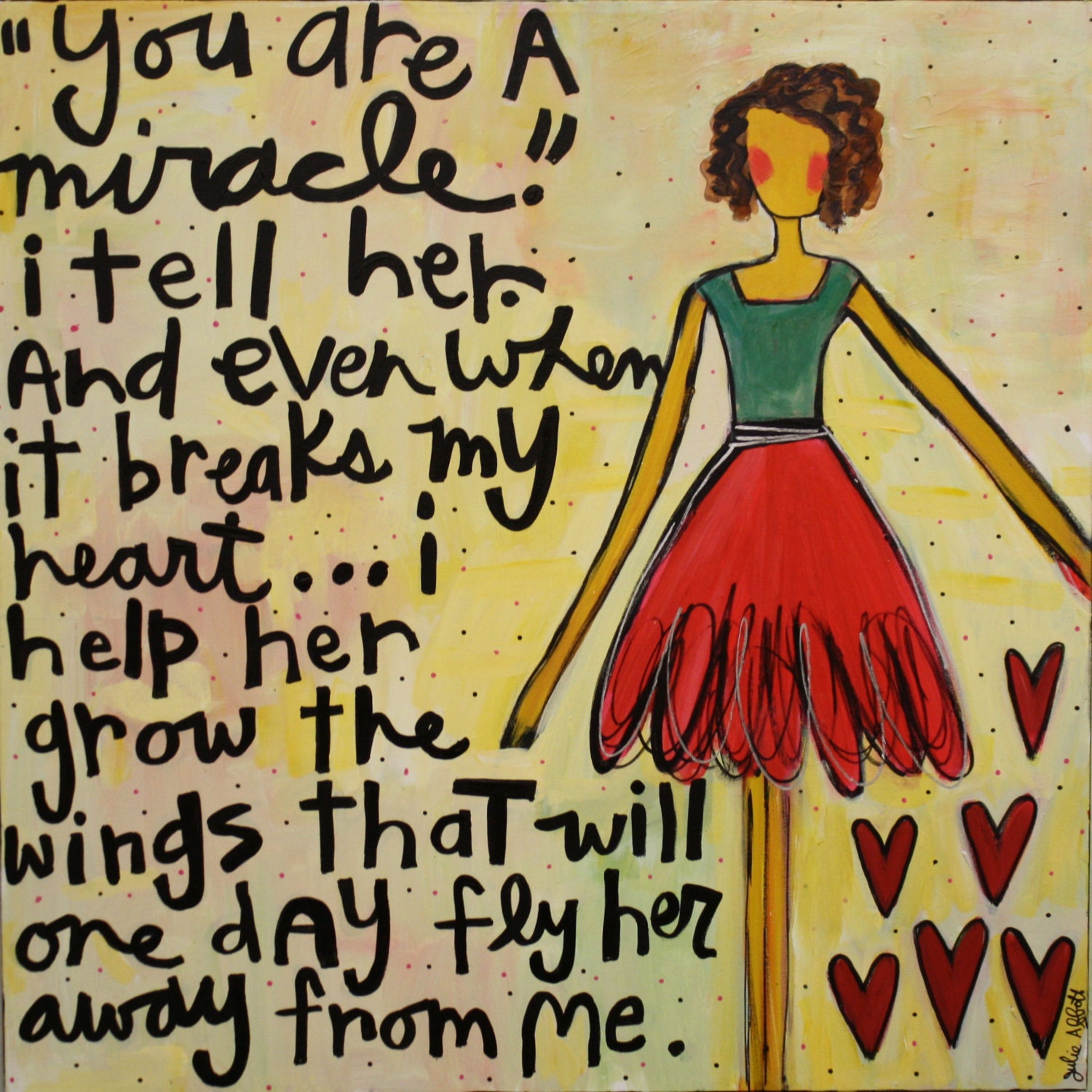You Are A Miracle - Large  Original Painting