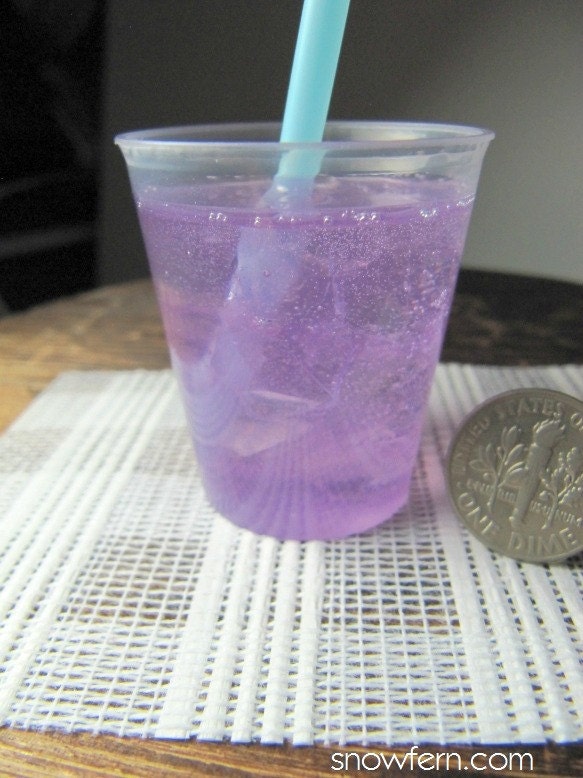 Miniature Drink - Grape drink - 1/3 scale for BJD, SD etc.