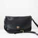 coach bag - vintage black leather coach messenger bag