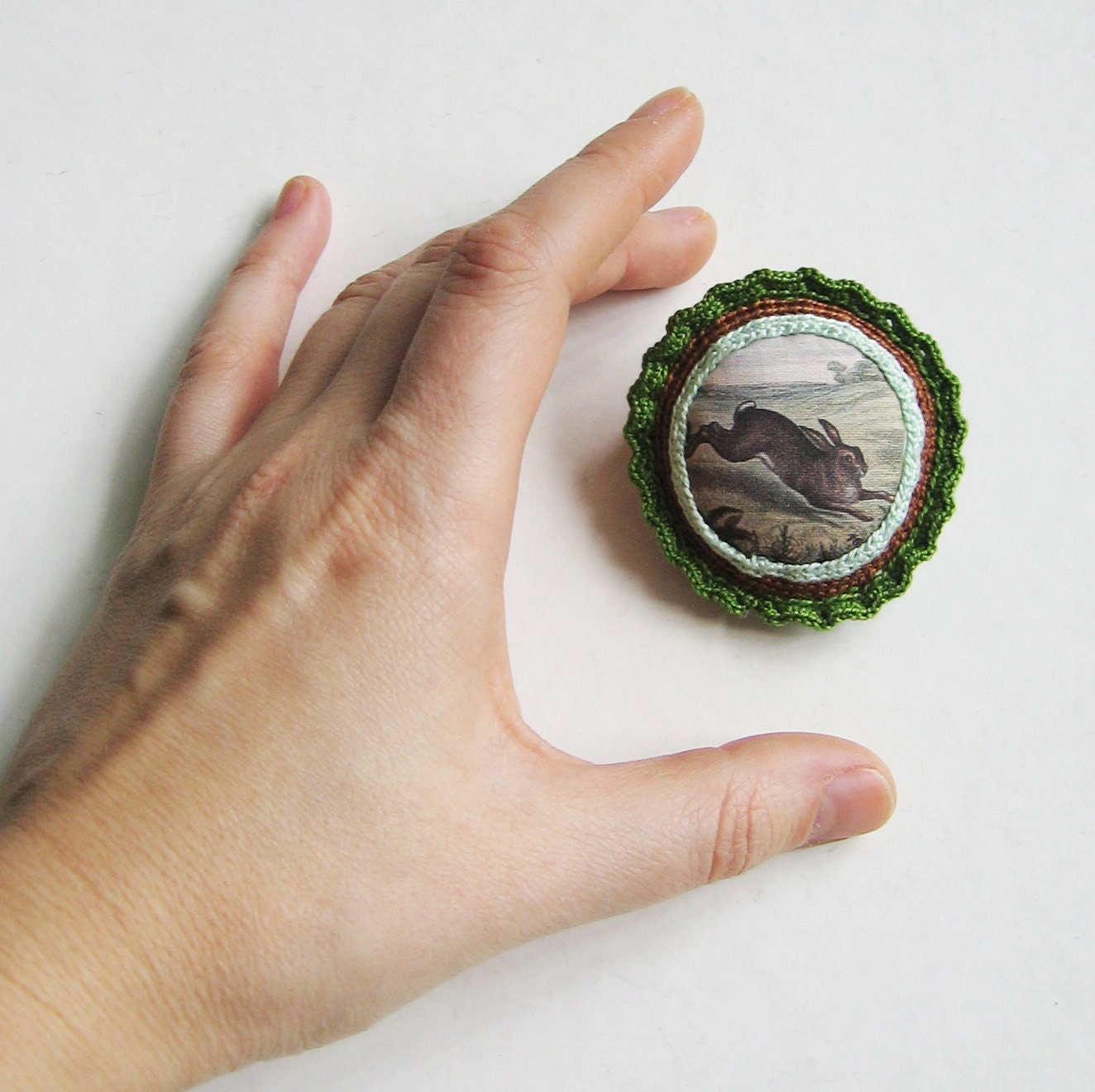 Jack the Rabbit brooch