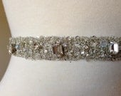 Bridal Rhinestone Crystal Belt The Emerald Crystal Belt