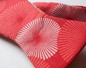 Bow Tie- Mens Red Pinwheel Bow Tie