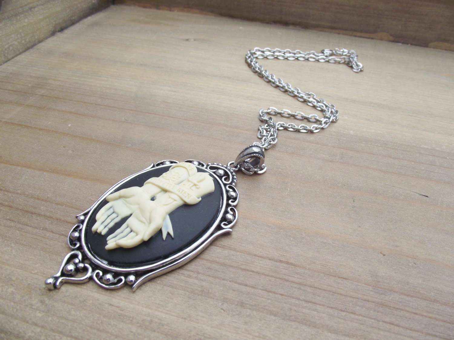 No Regrets - Morbid Cameo Necklace