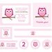 Owl Birthday Party-Printable PDF file PERSONALIZED